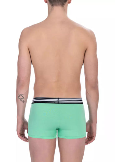 Bikkembergs Green Cotton Men's Trunk Underwear