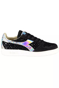 Diadora Black Leather Womens Sneaker