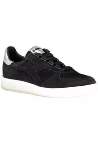 Diadora Black Leather Women Sneaker