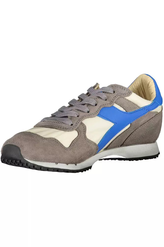 Diadora Gray Leather Women Sneaker