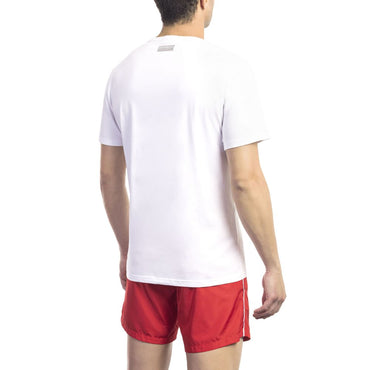 Bikkembergs White Cotton Men's T-Shirt