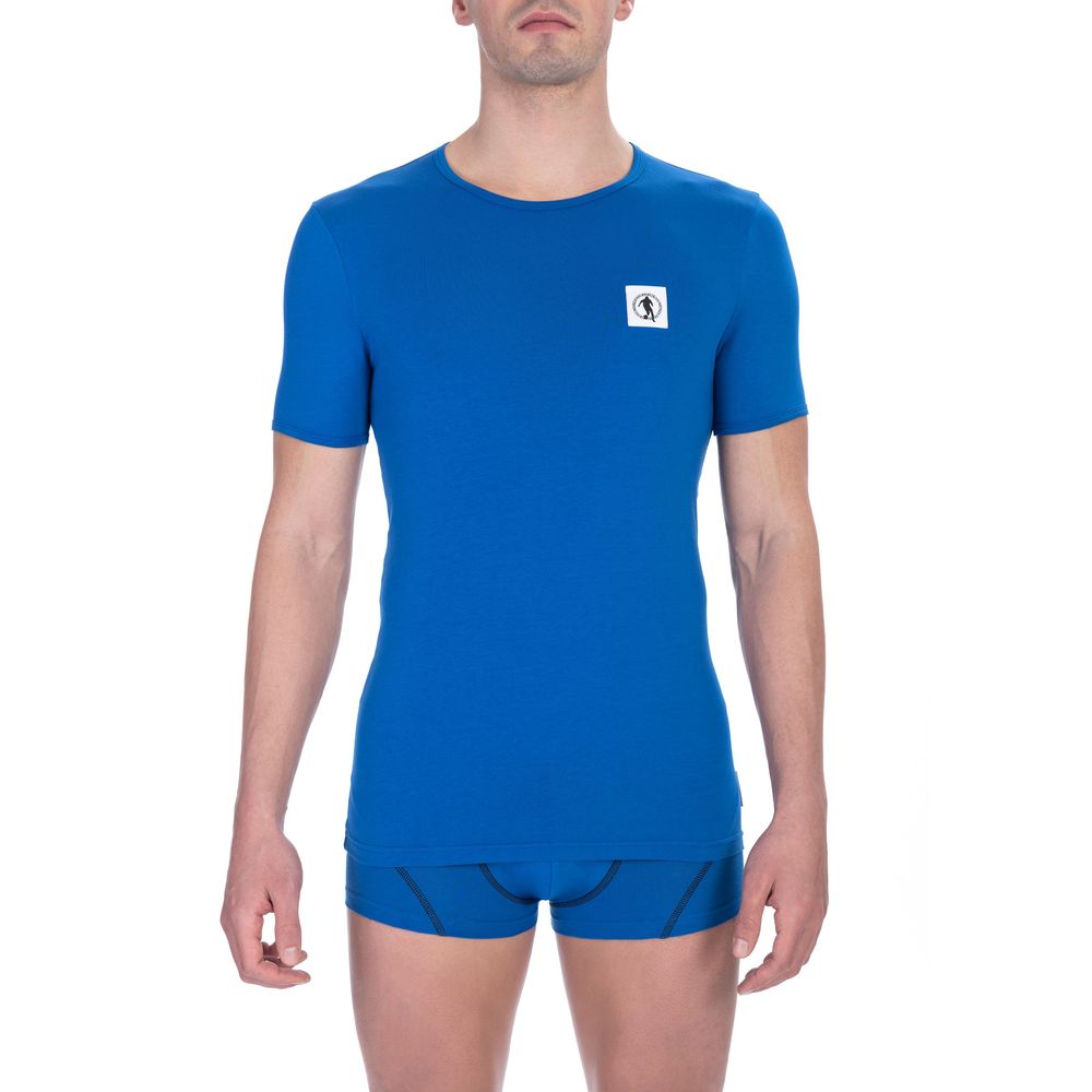 Bikkembergs Blue Cotton Men T-Shirt Twin Pack