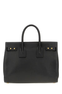 Saint Laurent Black Calf Leather Sac De Jour Handbag