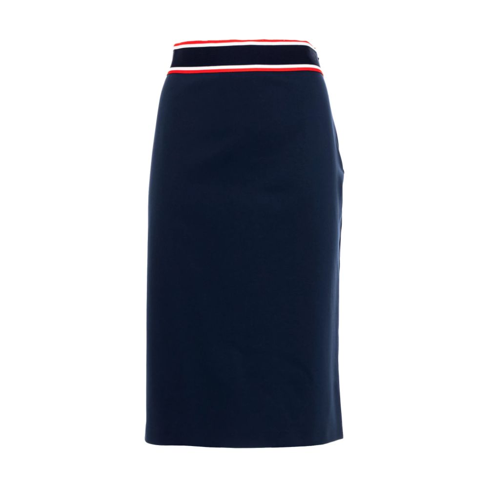 PINKO Blue Viscose Skirt