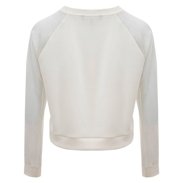 Armani Exchange Elegant White Polyamide Sweater