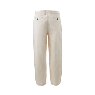 Emporio Armani Beige Cotton Chic Trousers