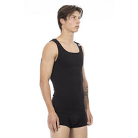 Bikkembergs Black Cotton Men Tank Top