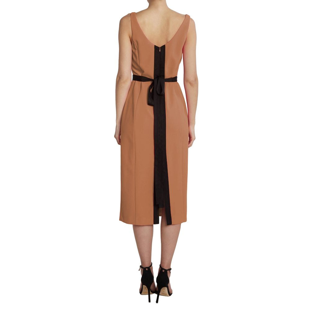 PINKO Brown Polyester Dress