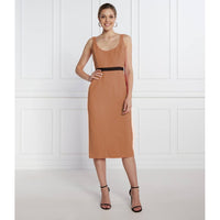 PINKO Brown Polyester Dress