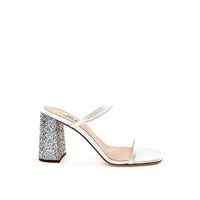 Miu Miu White Silk Sandal