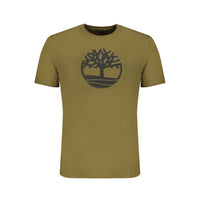 Timberland Green Cotton Men T-Shirt