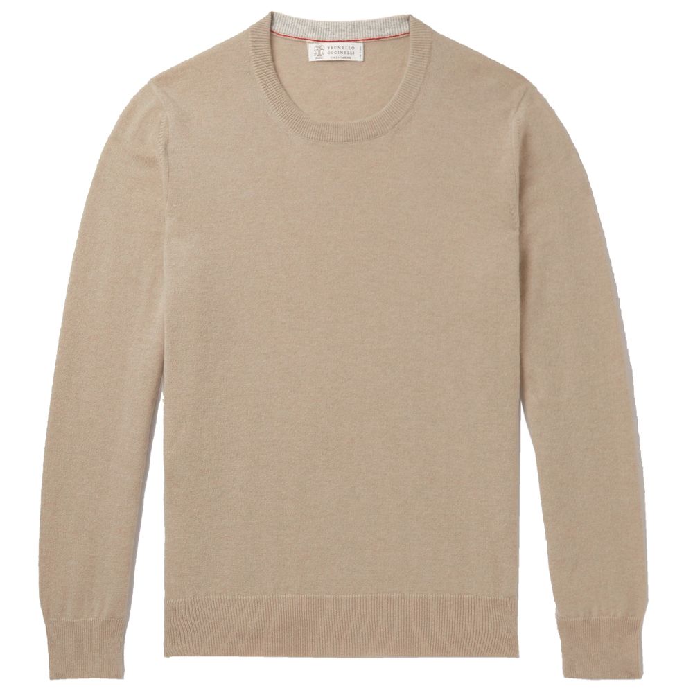 Brunello Cucinelli Beige Wool Sweater