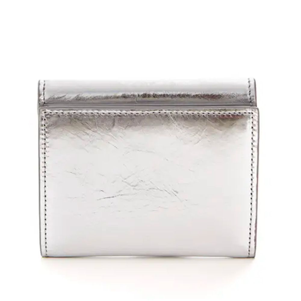 Off-White Silver Leather Wallet