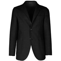 Made in Italy Black Wool Vergine Blazer