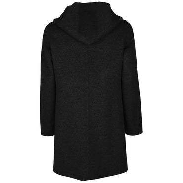 Made in Italy Black Wool Vergine Jacket