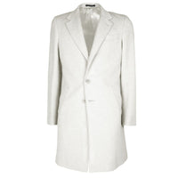 Made in Italy White Wool Vergine Jacket