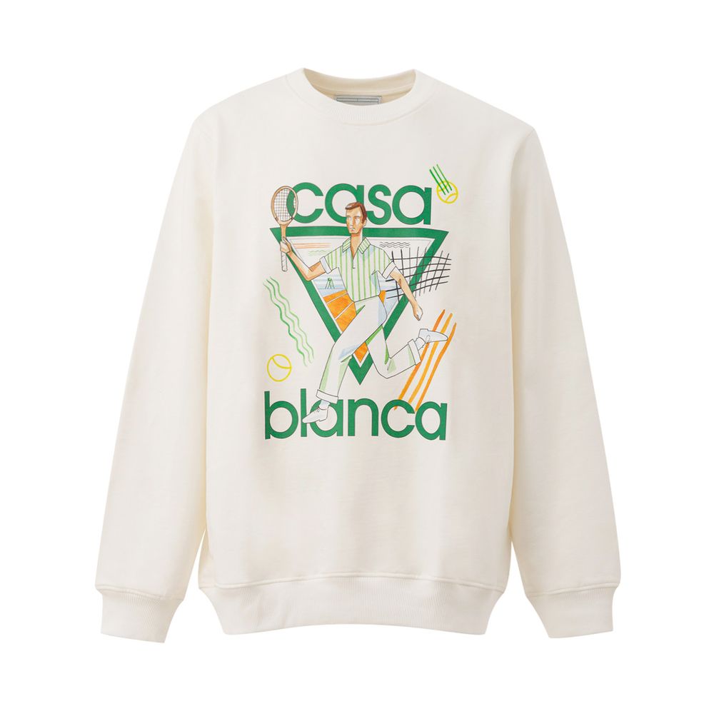 Casablanca White Cotton Sweater