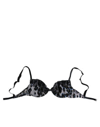 Roberto Cavalli White Leopard Push Up Reggiseno Bra Underwear