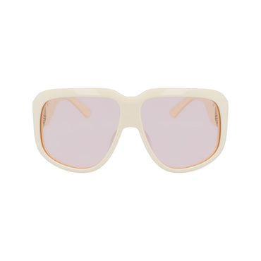 Longchamp White Acetate Sunglasses