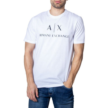 Armani Exchange White Cotton T-Shirt