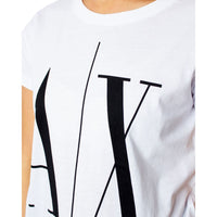 Armani Exchange White Cotton Tops & T-Shirt