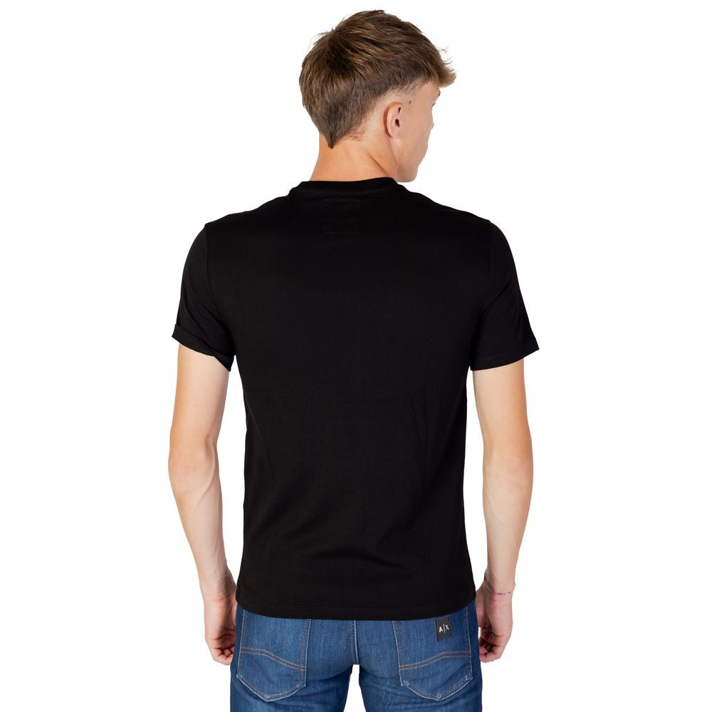 Armani Exchange Black Cotton T-Shirt