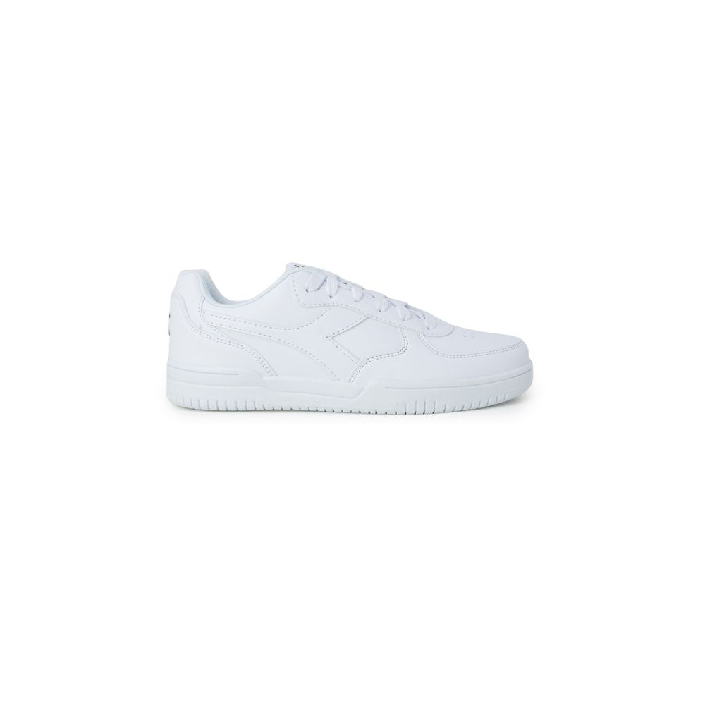 Diadora White Synthetic Leather Sneaker