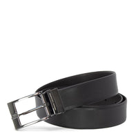 Armani Exchange Black Leather Belt