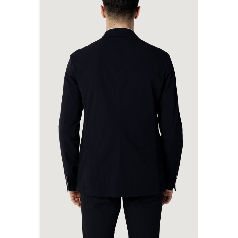 Armani Exchange Blue Cotton Blazer