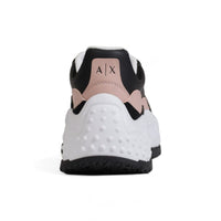 Armani Exchange Black And White Polyester Sneaker