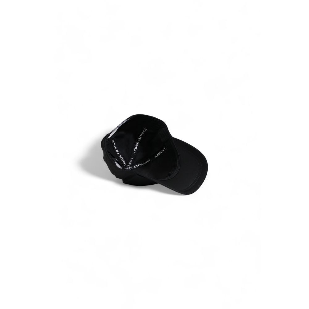 Armani Exchange Black Cotton Hats & Cap