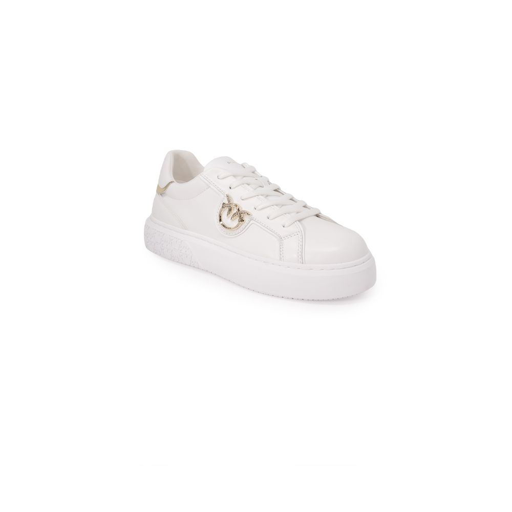 PINKO White Leather Sneaker