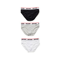 Moschino Black And White Cotton Underwear