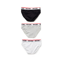 Moschino Black And White Cotton Underwear