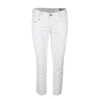 Diesel White Cotton Jeans & Pant