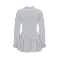 Alexander McQueen Pleatd Peplum Shirt