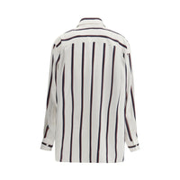 Alexander McQueen Silk Striped Shirt