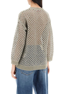 Valentino Garavani "mesh knit pullover with sequins embell