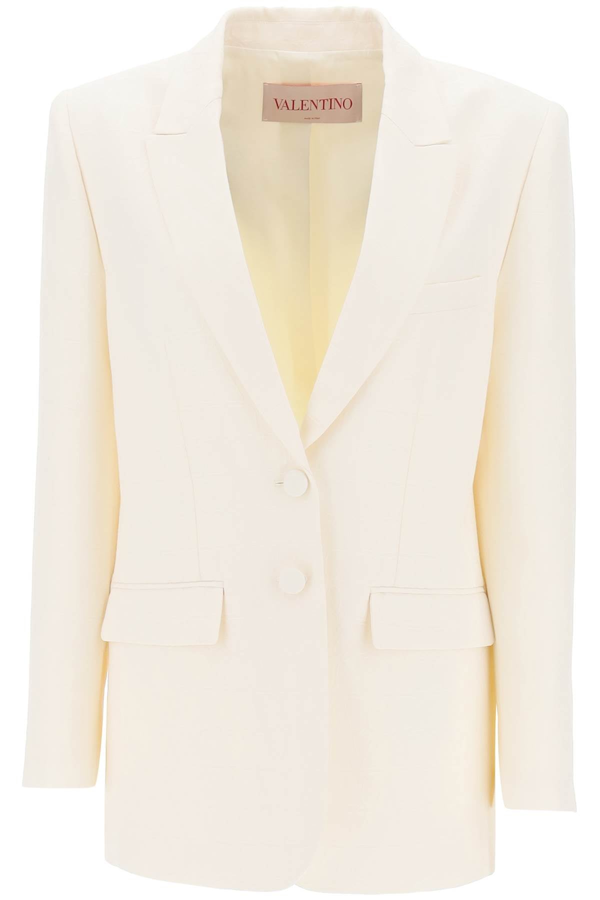 Valentino Garavani toile iconographe blazer in crepe couture