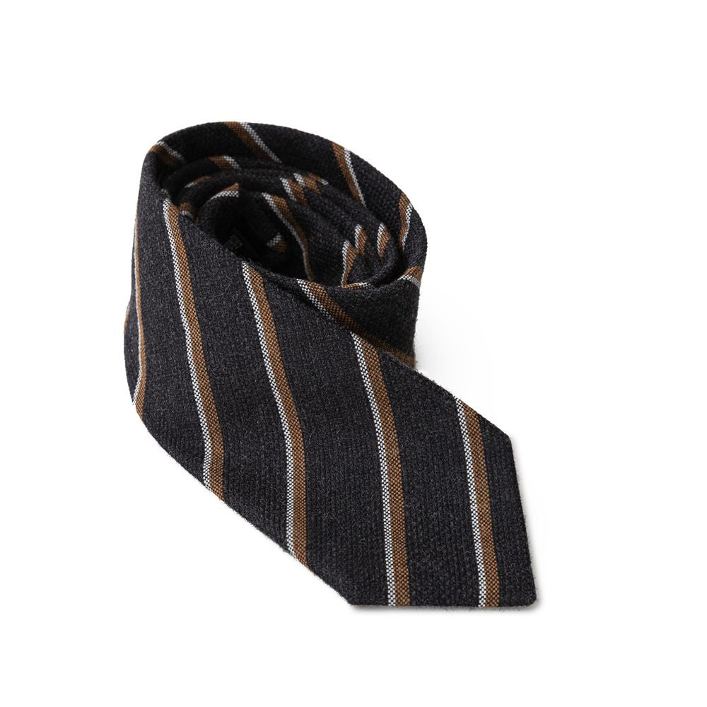 Emporio Armani Gray Wool Ties & Bowty