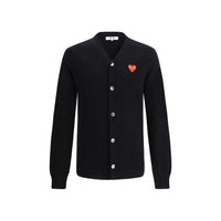 Comme Des Garçons Play Logoed Cardigan