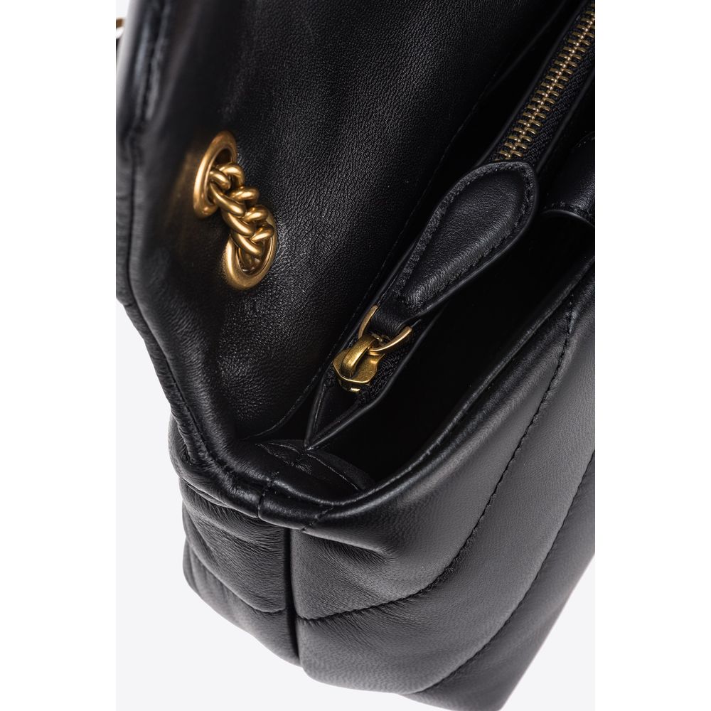 PINKO Black Leather Handbag