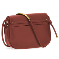 PINKO Red Leather Crossbody Bag