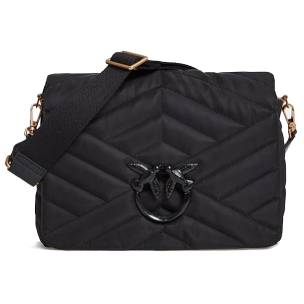 PINKO Black Nylon Crossbody Bag