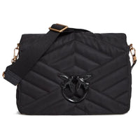 PINKO Black Nylon Crossbody Bag