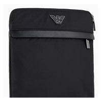 Emporio Armani Black Nylon Messenger Bag