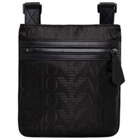 Emporio Armani Black Nylon Messenger Bag