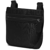 Emporio Armani Black Nylon Messenger Bag