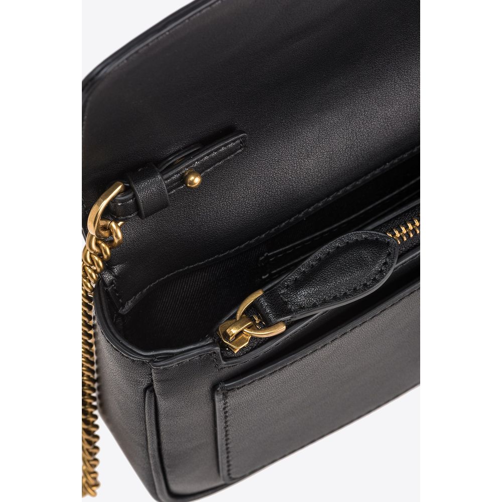 PINKO Black Leather Handbag