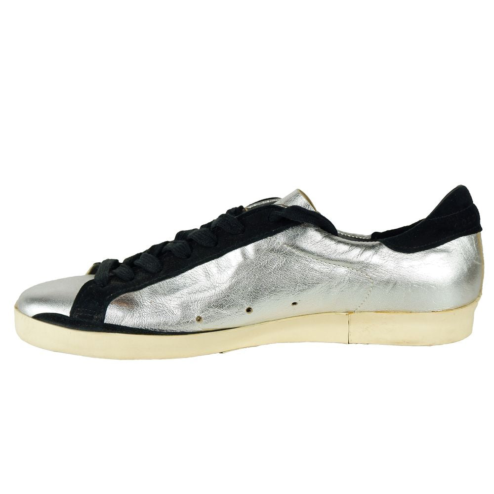 Golden Goose Gray Leather Di Calfskin Sneaker